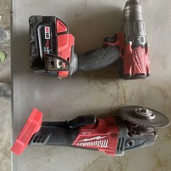 Milwaukee M18 Fuel Circular Saw,grinder, And Drill
