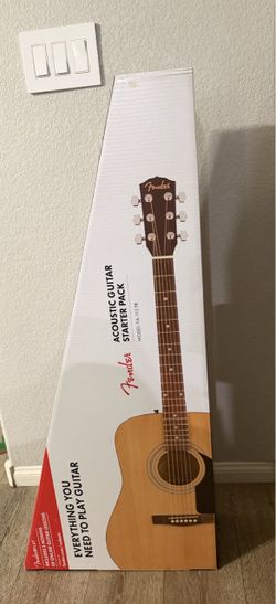 Fender acoustic guitar starter pack
