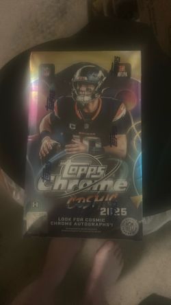 2025 Topps Cosmic Football hobby box sealed new