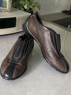 TOD’S women Snakeskin Slip-On Leather Shoes