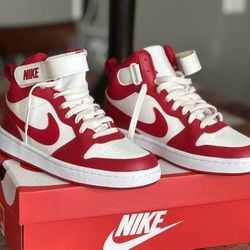 Red And White Nike Sneakers Boys Size 6.5