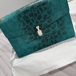 Bvlgari Snake Skin Purse - Medium Size