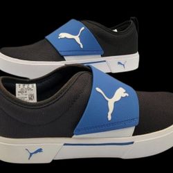 Puma El Rey Ii Cv JR Slip On  Youth Boys Black Sneakers Junior Size 5C Usa 