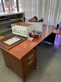 Wood desk