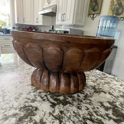 Wood fruit basket