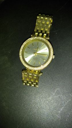 Gold plated watch