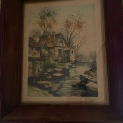 Vintage J Bott Lithograph 