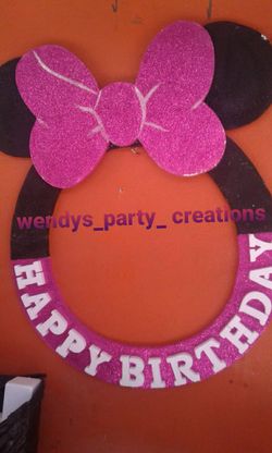 Minnie Mouse Party Picture Frame