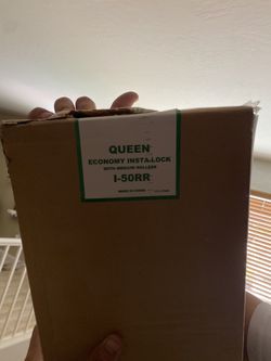 QUEEN Metal Bed Frame with Rollers 