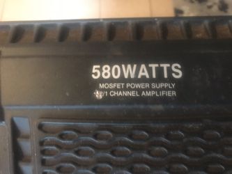 Dual 580 watt car truck amp