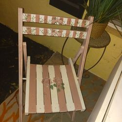 Beautiful Wood Fold Chair 5 Firm Lots Items My Post Go See