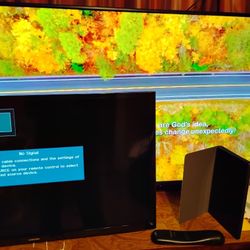 Samsung Galaxy Tablet, 50" SCEPTRE Non Smart TV & 32" Samsung Non Smart Tv