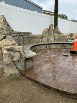Rock work