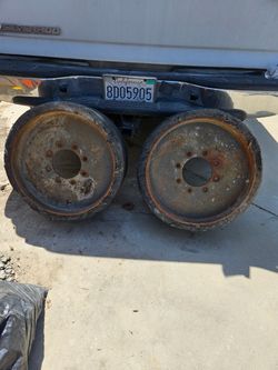 4 Bobcat solid rubber tires and rim 8 luggage