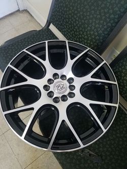 4 rines17x7 nuevos con llantas de 5 virlos universal