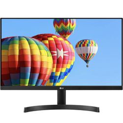 LG 24ML600M-B Monitor 24” FHD (1920 x 1080) IPS Display, 3-Side Borderless Design, Radeon FreeSync, Dual HDMI, OnScreen Control - Black
