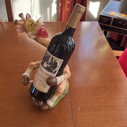 Vintage Giraffe Wine Holder. 