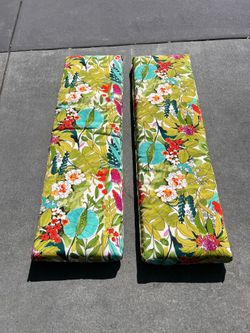Patio Seat Cushions 54”x 16” (2 available)