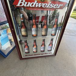 1996 Budweiser Advertisment Mirror