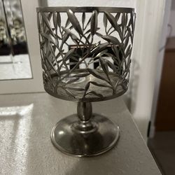 2 Bath and body works candle Holders