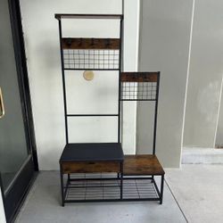 BRAND NEW Coat Rack Entryway Bench Garment Rack Shoe Rack