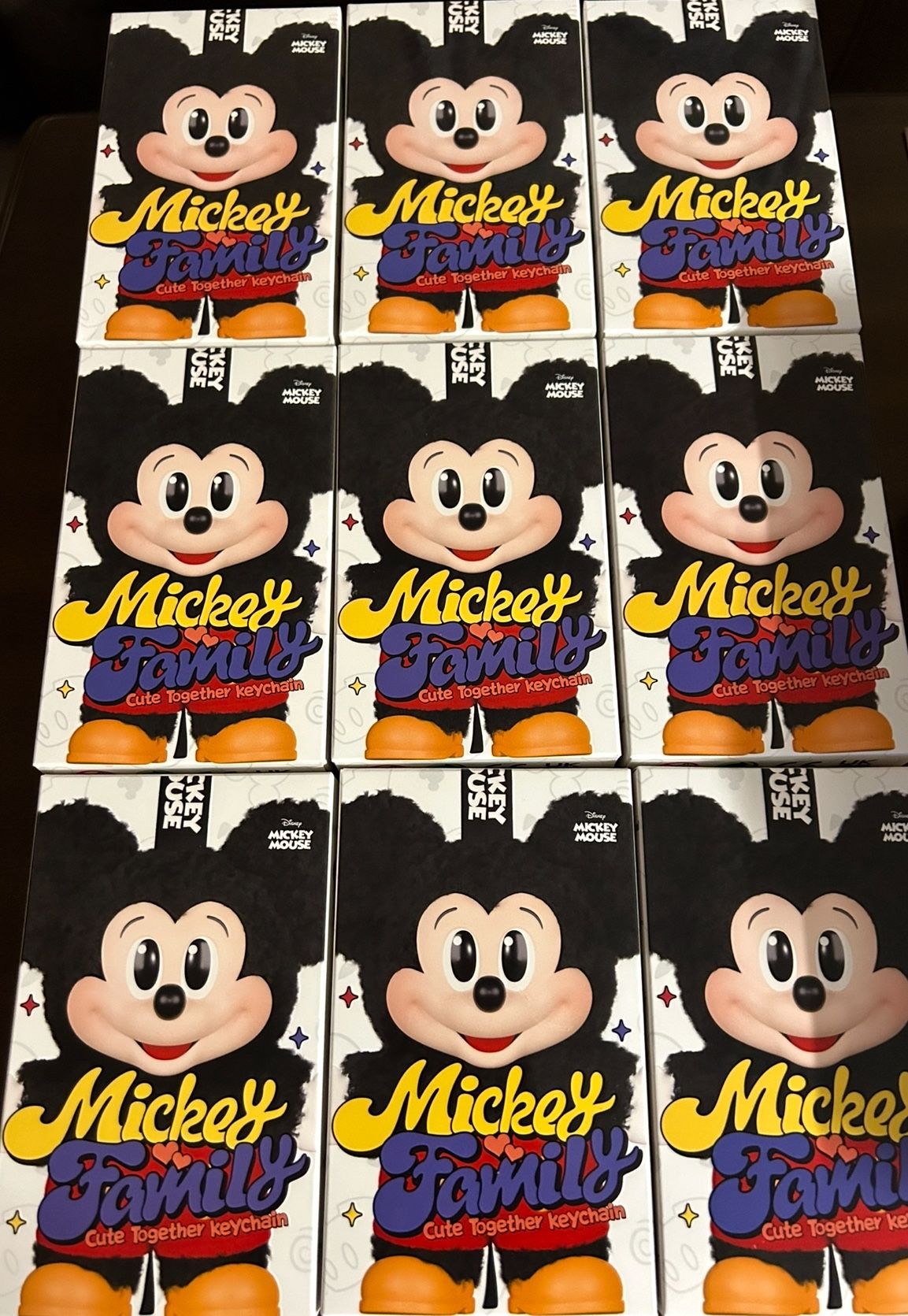 Mickey Family Cute Together Keychain