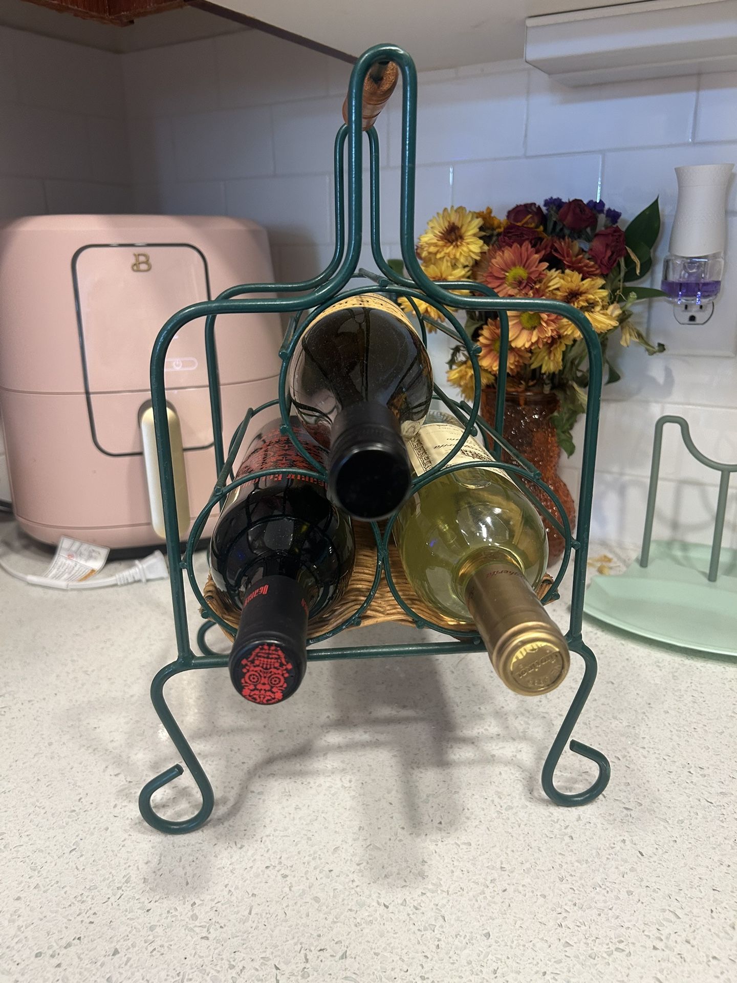 Boho Vintage Wine Rack