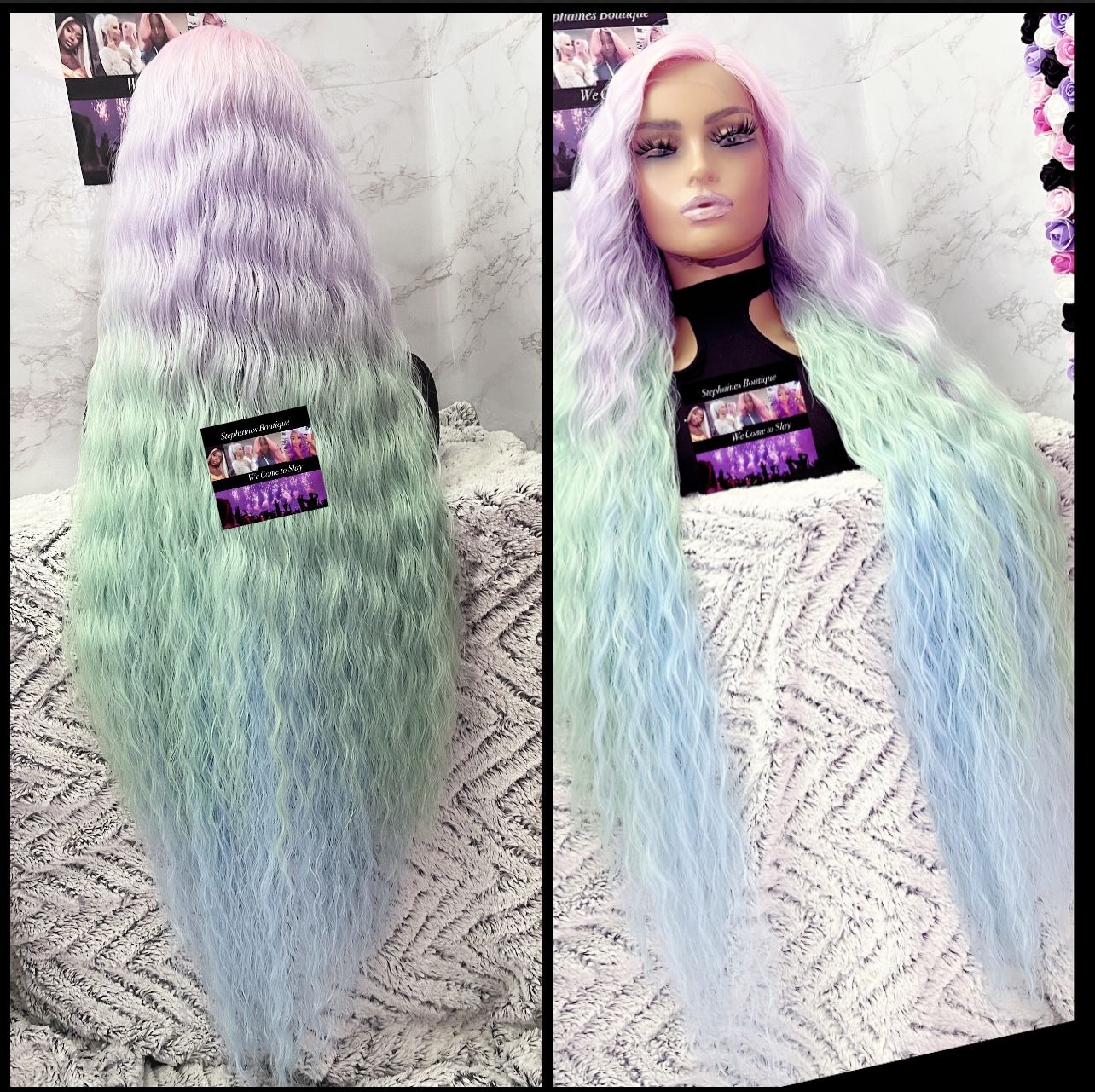 Human Hair Blended Lace Front Wig