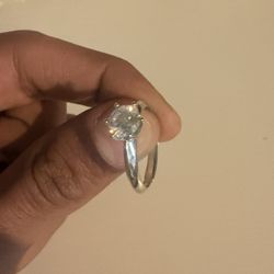 VVS-1 Moissanite Adjustable Ring