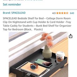 Shelf For Bed 