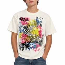 NWT y2k vintage anchor blue t shirt
