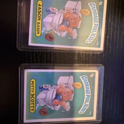 Potty Scotty & Jason Basin 14a & 14b 1985 Garbage Pail Kids Series 1 GPK OS1 1st
