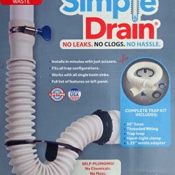 Simplle ரு Drain

NO LEAKS. NO CLOGS. NO HASSLE.