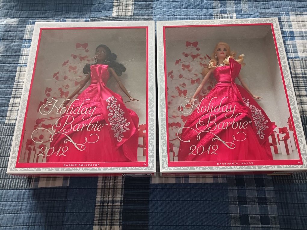 3 Holiday Barbies (2 2012, 1 2013)