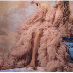 NWT Boudoir Tulle Dressing Gown / Robe One Size 