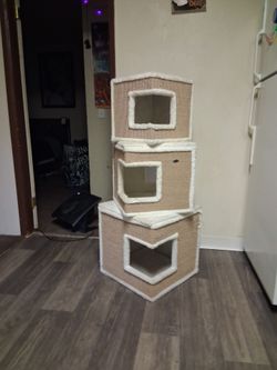 Cat tower Pickup 2-8:30 pm rainbow/charleston cash only read description