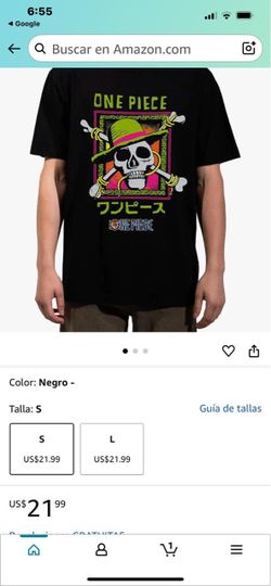 One Piece Graphic T-Shirt Black tengo mayoreo y sizes
