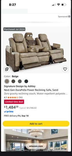 Recliner couches