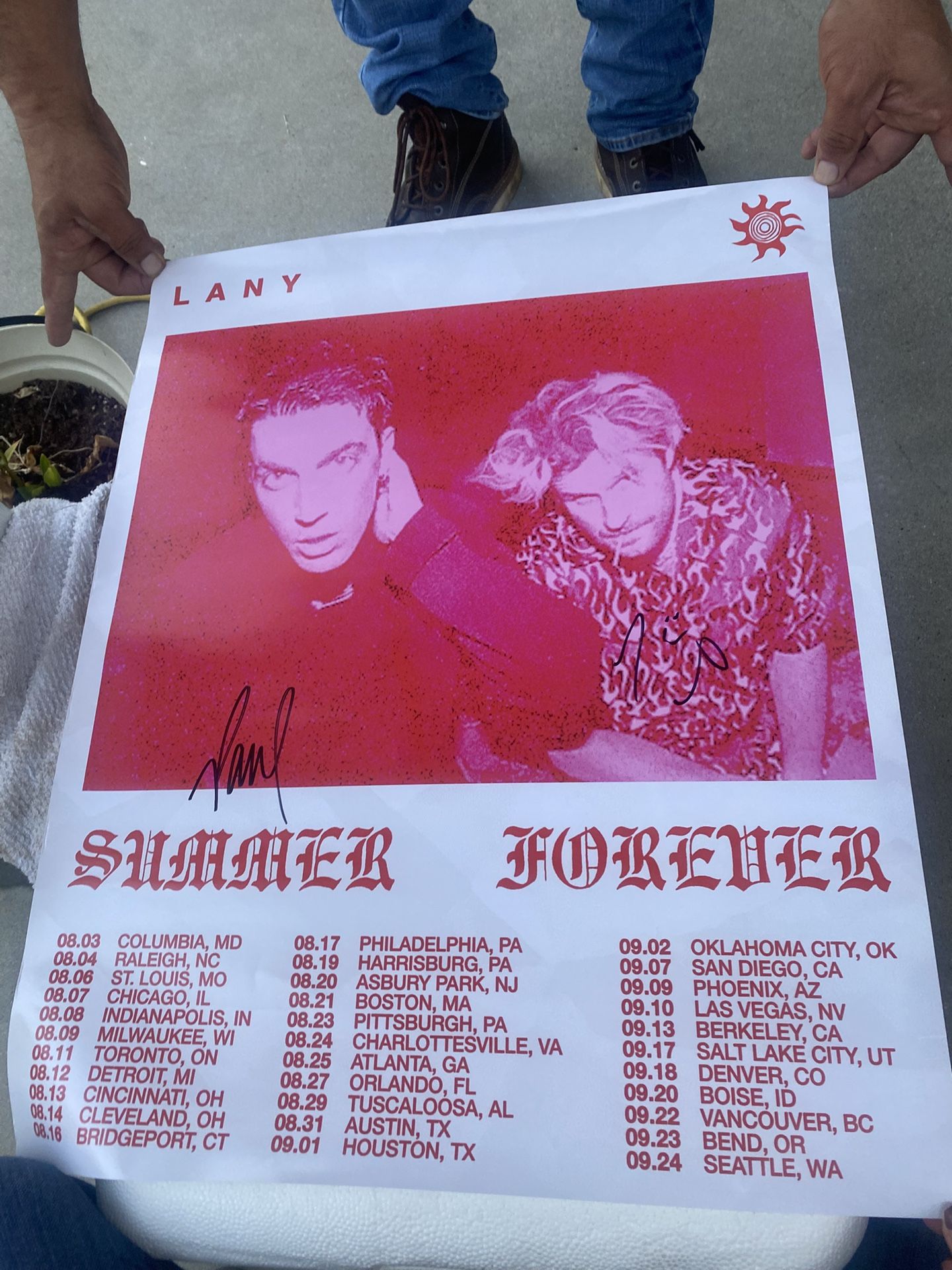 Lany Signed Poster “Summer Forever 22 Tour”