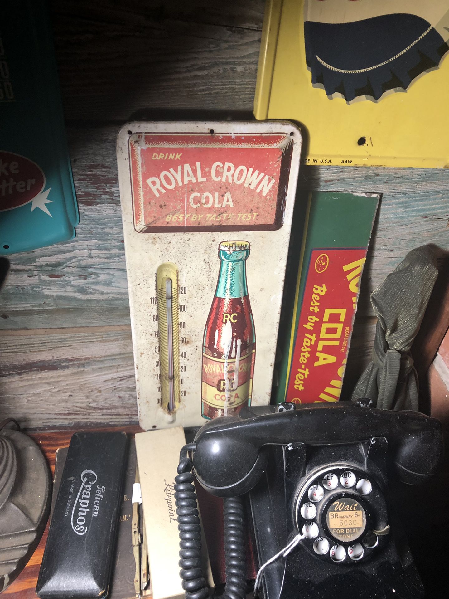 1940s Royal Crown thermometer