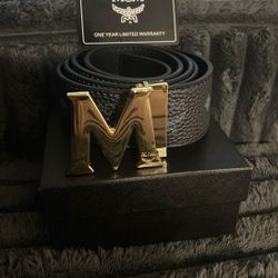 Black MCM Belt 