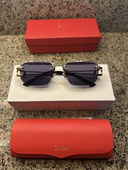 Black Lense Cartier Glasses