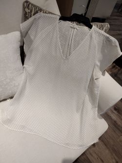 2xl Woman's Polka Dot Dress Blouse