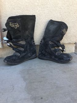 Fox dirt bike riding boots. Size, 15.