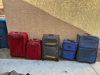 4 Rolling Suitcases/Luggage – $20 for All or $5 Each