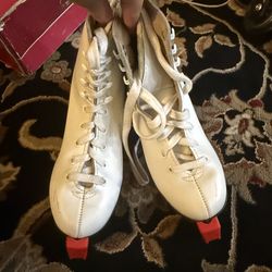 Girls White Ice Skates