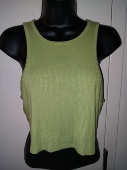 Size L, Racer Back, Crop Tank Top