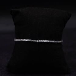 Round Cut Diamond Tennis Bracelet – 14K White Gold | 3.08 CTW | 7 Inch (LAB)