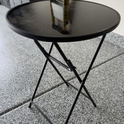 Black Glass Sidetables