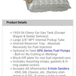 1(contact info removed) Chevy Fuel Tank 